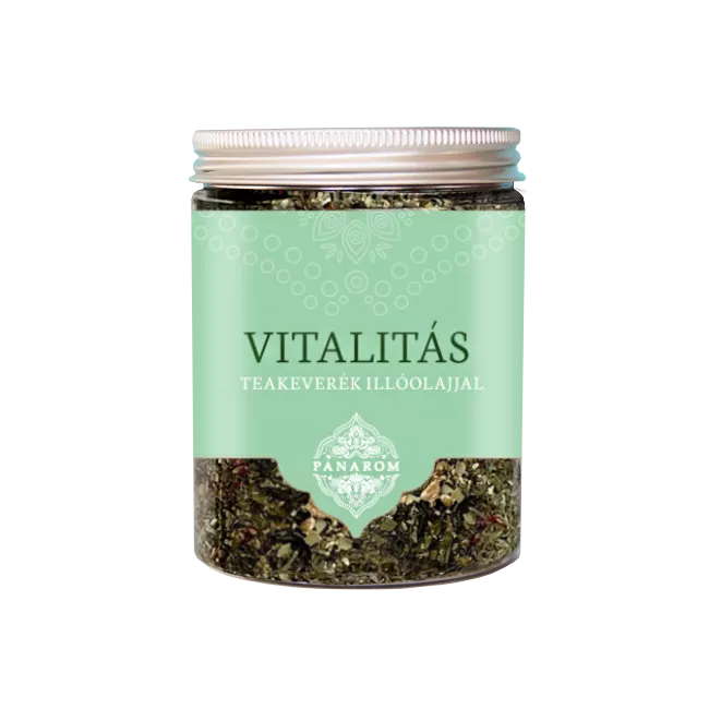 PANAROM VITALITÁS TEAKEVERÉK Kézzel készült zöldtea keverék illóolajjal