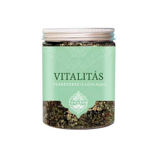 PANAROM VITALITÁS TEAKEVERÉK Kézzel készült zöldtea keverék illóolajjal