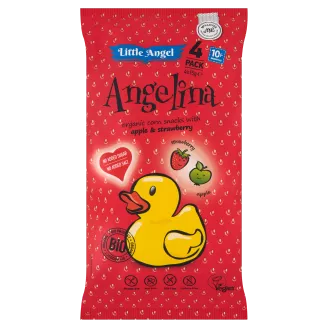 KUKORICÁS SNACK, ALMÁVAL ÉS EPERREL BIO 4X15 G (ANGELINA)