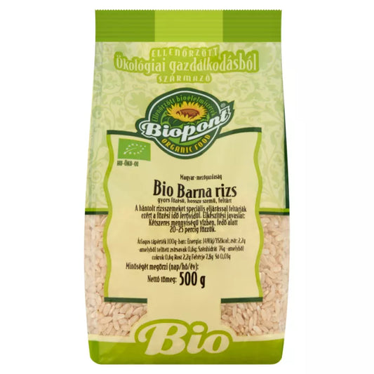 BIOPONT BIO BARNA RIZS, GYORSFŐZÉSŰ, 500 G