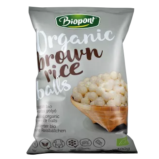 EXTRUDÁLT BARNA RIZSGOLYÓ, ENYHÉN SÓS (GLUTÉNMENTES) BIO 100 G