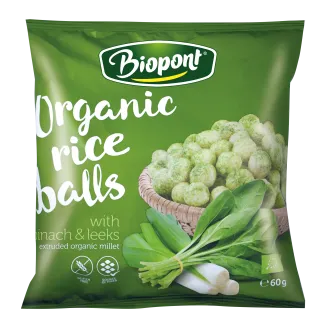 BIOPONT BIO RIZSGOLYÓ SPENÓTTOS-PÓRÉHAGYMÁS ÍZESÍTÉSSEL, 60 G