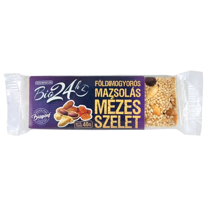 BIOPONT BIO MÉZES SZELET, FÖLDIMOGYORÓS-MAZSOLÁS, 40 G