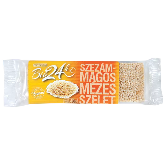 BIOPONT BIO MÉZES SZELET, SZEZÁMMAGOS, 40G